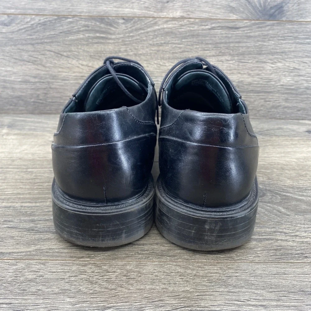 Dockers Oxford Shoes Mens 10.5 Black Leather Bicycle Toe Lace Up 090-92864
